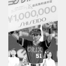 １年目のジュニアオールスターズでＭＶＰを獲得（Ｃ）共同通信社