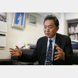 「日本の歩むべきを示したかった」と語る鳩山元首相（Ｃ）日刊ゲンダイ