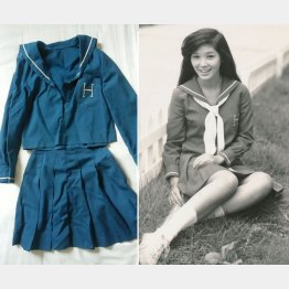 左＝本人からの提供写真、右＝応援団長の岡村裕氏提供写真