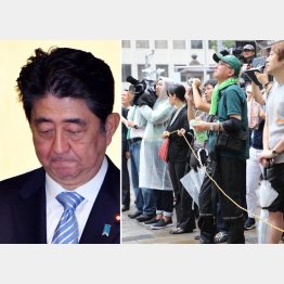 第１次政権とソックリの展開（左）／（Ｃ）日刊ゲンダイ
