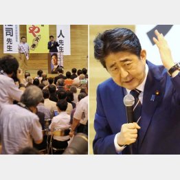 自民党の支援者のみで埋め尽くされた会場（Ｃ）日刊ゲンダイ