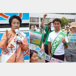横浜市長選、現職の林文子候補と前市議の伊藤大貴候補（Ｃ）日刊ゲンダイ