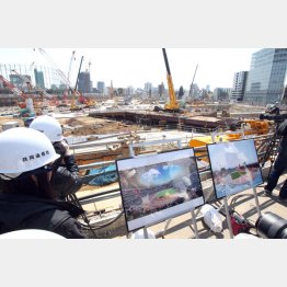 新国立競技場の建設現場（Ｃ）日刊ゲンダイ