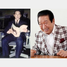 左は鹿児島時代の草野仁さん（提供写真）