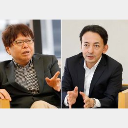 市川南さん（右）と中森明夫さん／（Ｃ）日刊ゲンダイ