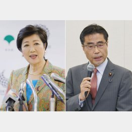 小池都知事と若狭議員（Ｃ）日刊ゲンダイ