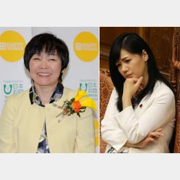 安倍昭恵夫人（左）と上西小百合議員も女子大出身（Ｃ）日刊ゲンダイ