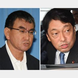 河野外相（写真左）と小野寺防衛相（Ｃ）日刊ゲンダイ