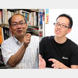 山田雄司教授（左）と松村真宏教授／（Ｃ）日刊ゲンダイ