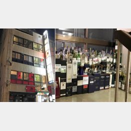 エレベーターが開くとウイスキーボトルがズラリ（Ｃ）日刊ゲンダイ