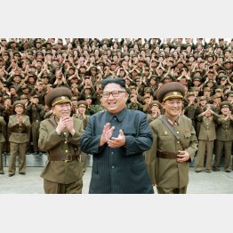 金正恩は挑発をやめない（Ｃ）コリアメディア提供＝共同