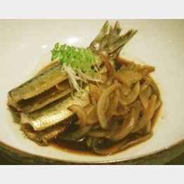 湾内で捕れたイワシを使った煮合（Ｃ）日刊ゲンダイ