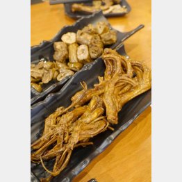 油の光沢が食欲をそそる（提供写真）