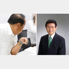 若手との触れ合いが元気のもと（写真右はフィナンシャルプランナー・紀平正幸さん）／（Ｃ）日刊ゲンダイ