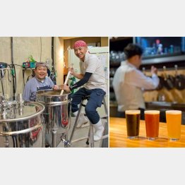 醸造所まで数メートル、醸造長の榊さんと設備担当の小野寺さん（写真左）／（Ｃ）日刊ゲンダイ