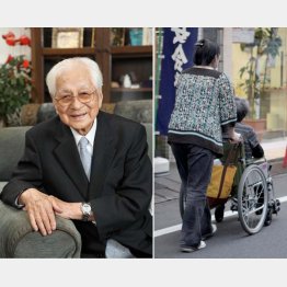 １０１歳まで現役サラリーマンだった福井福太郎さん（左）／（Ｃ）日刊ゲンダイ