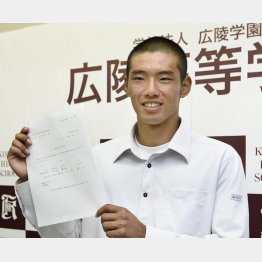 大会記録６本塁打を放った中村はプロ志望届を提出（Ｃ）共同通信社