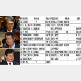 ピンチに立たされる面々（左上から石原兄弟と萩生田幹事長代行）／（Ｃ）日刊ゲンダイ