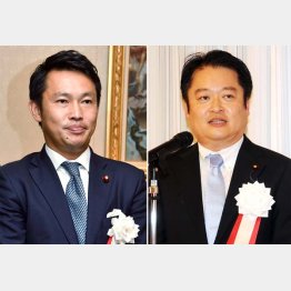１区の中谷真一氏（左）と２区の長崎幸太郎氏／（Ｃ）日刊ゲンダイ