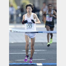 設楽の初マラソンは２月の東京で２時間９分２７秒だった（Ｃ）共同通信社