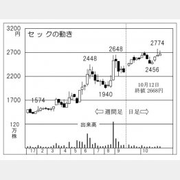 セックの動き（Ｃ）日刊ゲンダイ