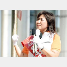 １区の亀井亜紀子氏（提供写真）