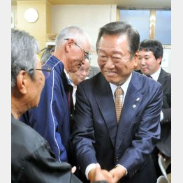 異例のお国入り（３区の小沢一郎氏）／（Ｃ）共同通信社