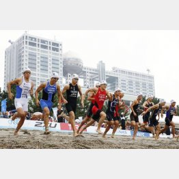 お台場の海にはウジャウジャと…（Ｃ）共同通信社