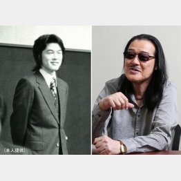 因幡晃さん（左は花岡鉱山時代）／（提供写真）