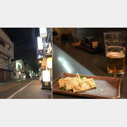 旧東海道沿いは今も味がある（右は畳いわしチーズ焼き）／（Ｃ）日刊ゲンダイ