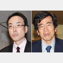 金融庁の森信親長官（左）と公取委の杉本和行委員長／（Ｃ）日刊ゲンダイ