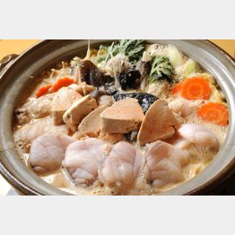 冬の定番アンコウ鍋（提供写真）
