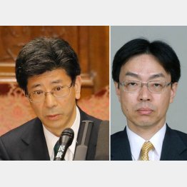 佐川長官（左）にソックリな警察庁の大賀真一官房審議官／（Ｃ）共同通信社