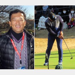 ピン位置を決めた細川和彦プロ（左）とＪＴカップを制して初賞金王の宮里優作／（提供写真）