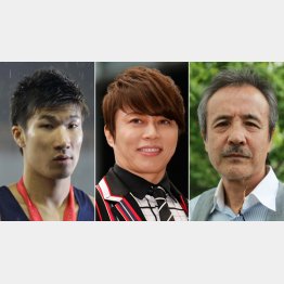 滋賀出身の有名人（左から桐生祥秀、西川貴教、岡林信康）（Ｃ）日刊ゲンダイ
