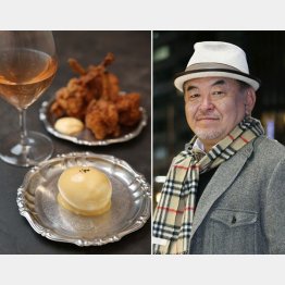 マッキー牧元氏と「ペタンク」のウフマヨとチューリップ唐揚げ／（Ｃ）日刊ゲンダイ