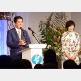 地元会合でも改憲に意欲マンマン（Ｃ）共同通信社