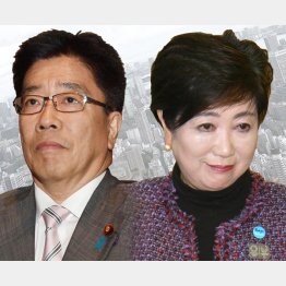 加藤厚労相（左）と小池都知事／（Ｃ）日刊ゲンダイ