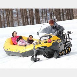 大迫力のスノーラフティング（提供写真）