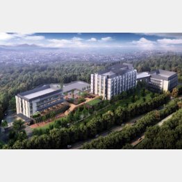 岡山理科大獣医学部キャンパス完成イメージ図（第１回住民説明会の資料より）