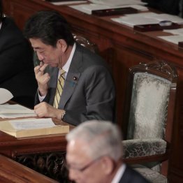 質問も上の空（Ｃ）日刊ゲンダイ