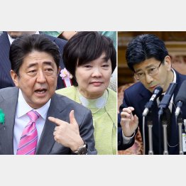 やましい夫婦（右は佐川国税庁長官）／（Ｃ）日刊ゲンダイ