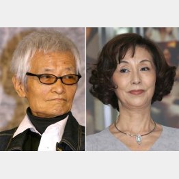 野際陽子（右）と緒形拳／（Ｃ）日刊ゲンダイ