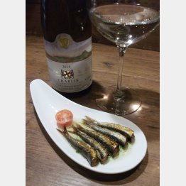 合う酒＝シャブリ（白ワイン）／（Ｃ）日刊ゲンダイ