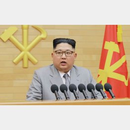 金正恩委員長（朝鮮中央通信撮影＝共同）