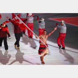 トンガのピタ・タウファトファ選手（Ｃ）JMPA