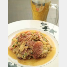 合う酒＝ビール（Ｃ）日刊ゲンダイ