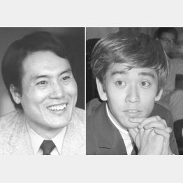 そのころの平幹二朗（左）と石坂浩二／（Ｃ）共同通信社