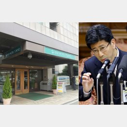 ホテルと省庁を公用車でコソコソ往来（Ｃ）日刊ゲンダイ