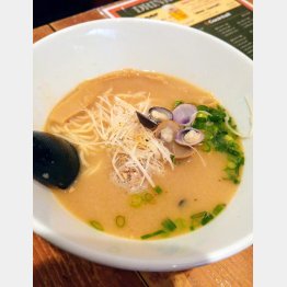 「中華蕎麦　奨」伊勢宮店のしじみ味噌ラーメン／（Ｃ）日刊ゲンダイ